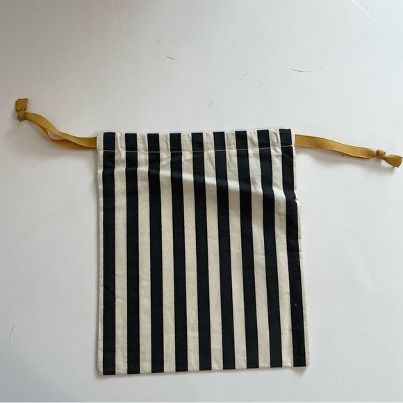 Lele Sadoughi Small Striped Drawstring Dust Bag 8” x 7” - Picture 3 of 6